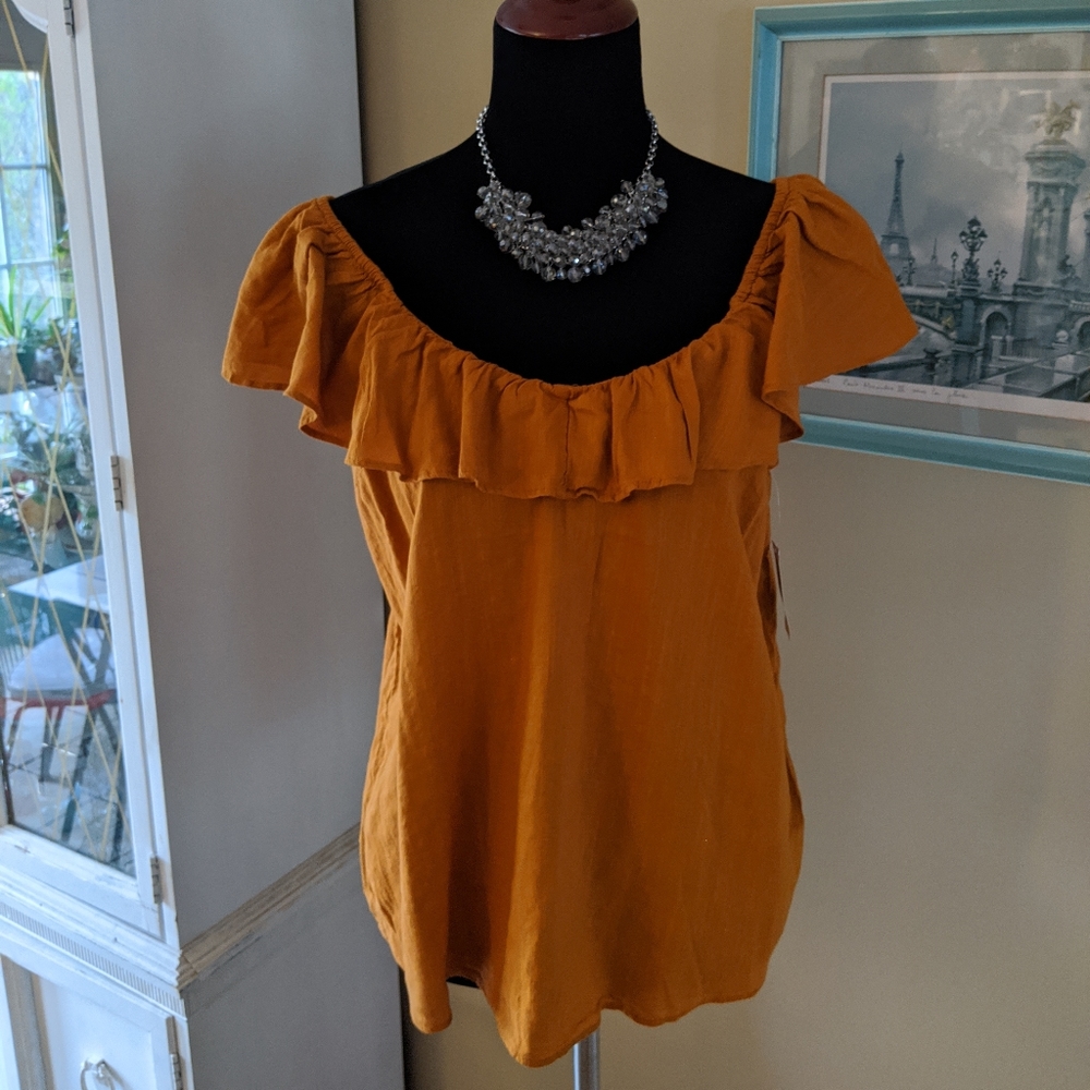 NWT Ruffled Blouse - Picture 5 of 6